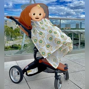 Hamsa Evil Eye Swaddle Blanket